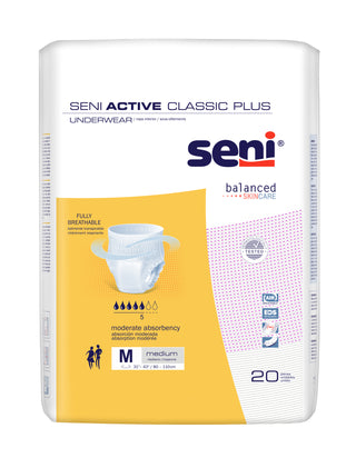 SENI| מארז תחתוני ספיגה אקטיב קלאסיק פלוס M
